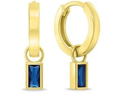 Brilio Silver Brilio Sidabrinis Minimalist round earrings 2in1 with cubic zirconia EA840YB