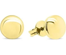 Brilio Silver Minimalistiniai paauksuoti auskarai EA103Y