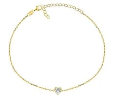 Brilio Silver Brilio Sidabrinis Minimalist auksinis-plated bracelet Heart BRC30Y