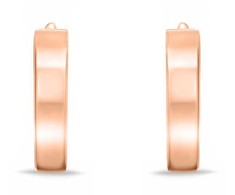 Brilio Silver Brilio Sidabrinis Minimalistiniai bronziniai auskarai EA687R