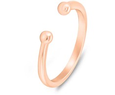Brilio Silver Brilio Sidabrinis Minimalist open bronze ring RI104R