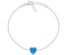 Brilio Silver Minimalist sidabrinis bracelet Heart BRC123WB