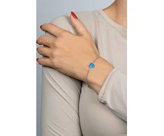 Brilio Silver Minimalist sidabrinis bracelet Heart BRC123WB