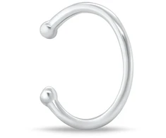 Brilio Silver Minimalist single earring EA1290W