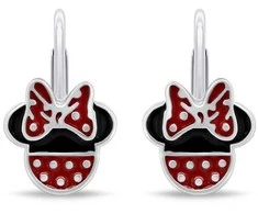Brilio Silver Minnie Mouse sidabriniai kabantys auskarai EA1136W