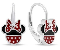 Brilio Silver Minnie Mouse sidabriniai kabantys auskarai EA1136W