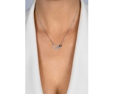 Brilio Silver Brilio Sidabrinis Modern auksinis-plated pakabukas with zircons NCL121Y