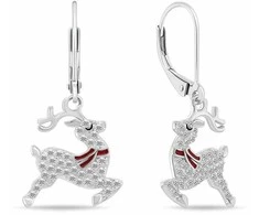 Brilio Silver Playful sidabrinis earrings Reindeer EA1246W