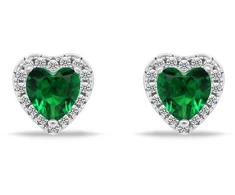 Brilio Silver Brilio Sidabrinis Romantic sidabrinis auskarai su cirkoniais Hearts EA901WG