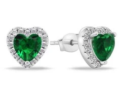 Brilio Silver Brilio Sidabrinis Romantic sidabrinis auskarai su cirkoniais Hearts EA901WG