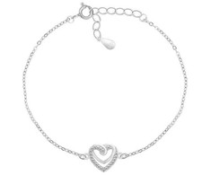 Brilio Silver Brilio Sidabrinis Romantic sidabrinis bracelet with heart BRC62W