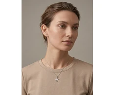 Brilio Silver Sidabrinis Angel Necklace NCL218W (chain, pendant)