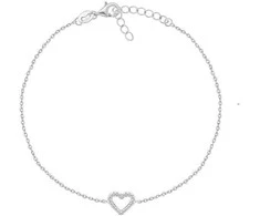Brilio Silver Sidabrinė apyrankė Heart ANK112W