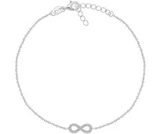 Brilio Silver Sidabrinė kulkšnies atrama Infinity ANK110W