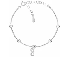 Brilio Silver Sidabrinė apyrankė Infinity su cirkoniais BRC145W