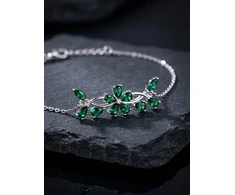 Brilio Silver Sidabrinis bracelet with zircons BRC75WG