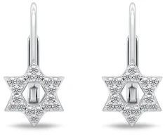 Brilio Silver Sidabrinis dangle earrings Glittering stars EA1277W