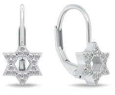 Brilio Silver Sidabrinis dangle earrings Glittering stars EA1277W