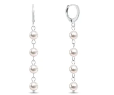 Brilio Silver Sidabrinis dangle earrings with real pearls EA1288W
