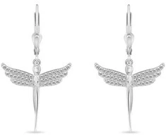 Brilio Silver Sidabriniai kabantys auskarai Angels EA947W