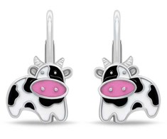 Brilio Silver Sidabriniai kabantys auskarai Cow EA1141W