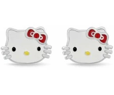 Brilio Silver Sidabriniai auskarai Hello Kitty EA1210W
