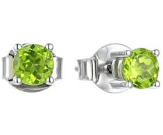 Brilio Silver Sidabrinis earrings with peridot SE10230B