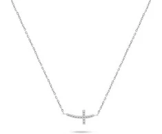 Brilio Silver Brilio Sidabrinis Sidabrinis pakabukas Cross with zircons NCL57W