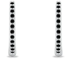 Brilio Silver Sidabrinis rings with juodas cubic zirconia EA1280WBC