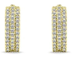 Brilio Silver Glittering auksinis-plated rings with zircons EA688Y