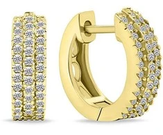 Brilio Silver Glittering auksinis-plated rings with zircons EA688Y