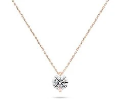 Brilio Silver Shiny bronze pakabukas with zircon NCL68R