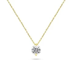 Brilio Silver Sparkling auksinis-plated pakabukas with zircon NCL68Y