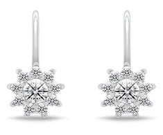 Brilio Silver Sparkling sidabrinis earrings with cubic zirconia EA1279W