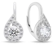 Brilio Silver Brilio Sidabrinis Sparkling sidabrinis auskarai su skaidriais cirkoniais EA756W