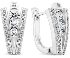 Brilio Silver Brilio Sidabrinis Sparkling sidabrinis auskarai su cirkoniais EA463W
