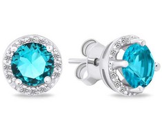 Brilio Silver Brilio Sidabrinis Sparkling sidabrinis auskarai su cirkoniais EA601WLB