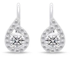 Brilio Silver Brilio Sidabrinis Sparkling sidabrinis auskarai su skaidriais cirkoniais EA756W
