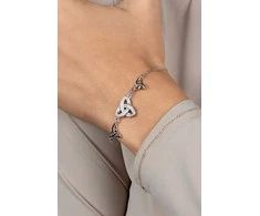 Brilio Silver Tinkanti sidabrinė Triquetra apyrankė BRC223W