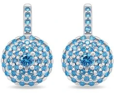 Brilio Silver Brilio Sidabrinis Stunning sidabrinis earrings with mėlynas zircons EA12WAQ