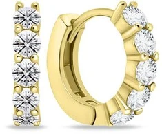 Brilio Silver Brilio Sidabrinis Stylish auksinis-plated rings with clear zircons EA669Y