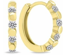 Brilio Silver Brilio Sidabrinis Stylish auksinis-plated rings with clear zircons EA676Y