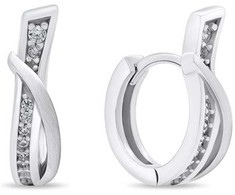 Brilio Silver Brilio Sidabrinis Stylish sidabrinis auskarai su cirkoniais EA213W