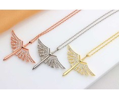Brilio Silver Brilio Sidabrinis Stylish sidabrinis pakabukas Angel sword with zircons NCL144W