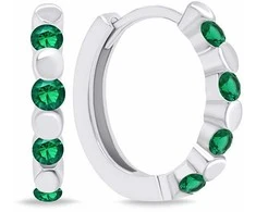 Brilio Silver Brilio Sidabrinis Stylish sidabrinis rings with žalias zircons EA676WG