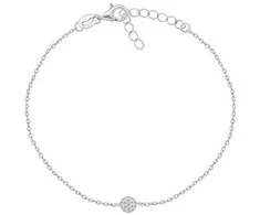 Brilio Silver Matching sidabrinis bracelet with zircons BR38W