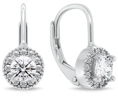 Brilio Silver Timeless sidabrinis earrings with cubic zirconia EA1271W