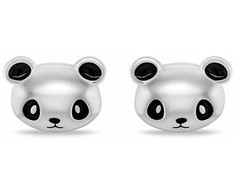 Brilio Silver Unikalūs sidabriniai auskarai Panda EA1112W