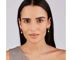 Brosway 2in1 steel earrings with crystal Symphonia BYM215