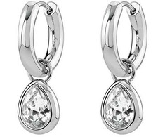 Brosway 2in1 steel earrings with crystal Symphonia BYM215